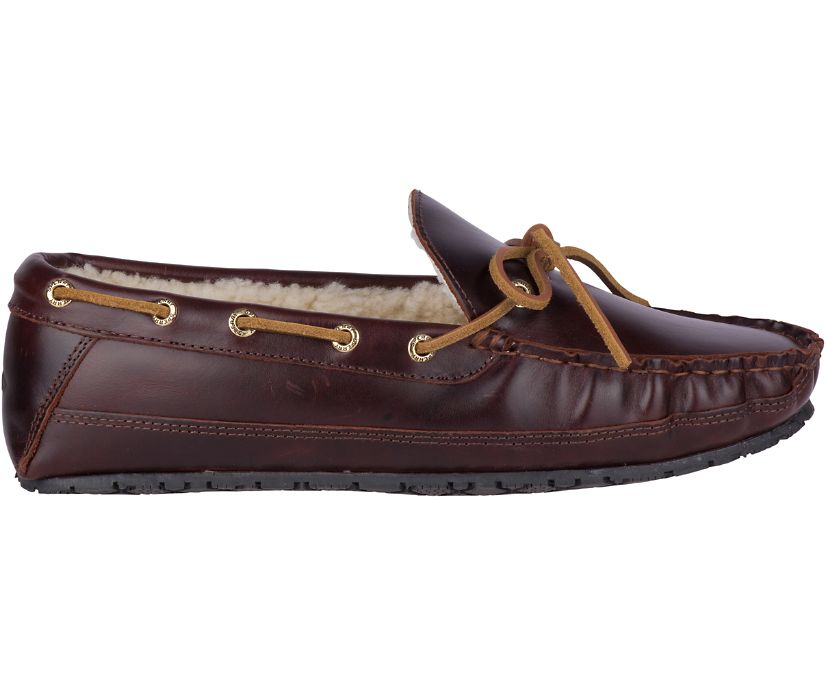 Sperry Gold Cup Leather Slippers - Men's Slippers - Brown [UX1536820] Sperry Ireland